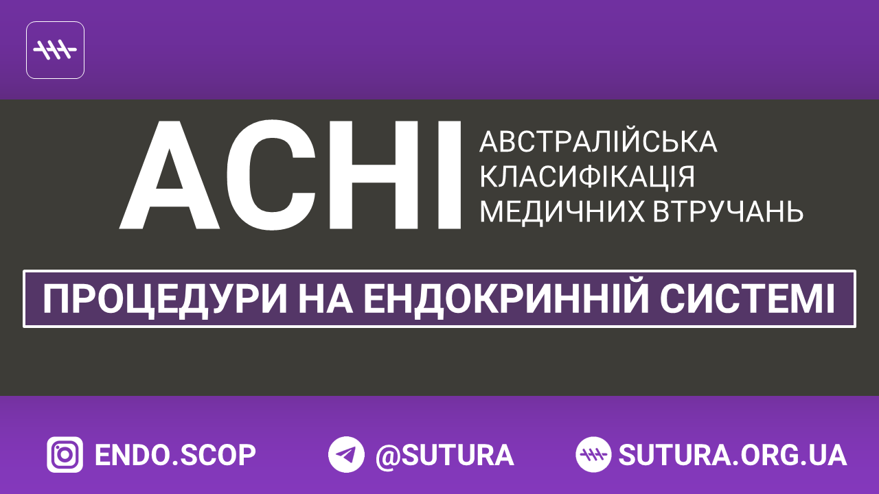 ACHI Процедури на ендокринній системі