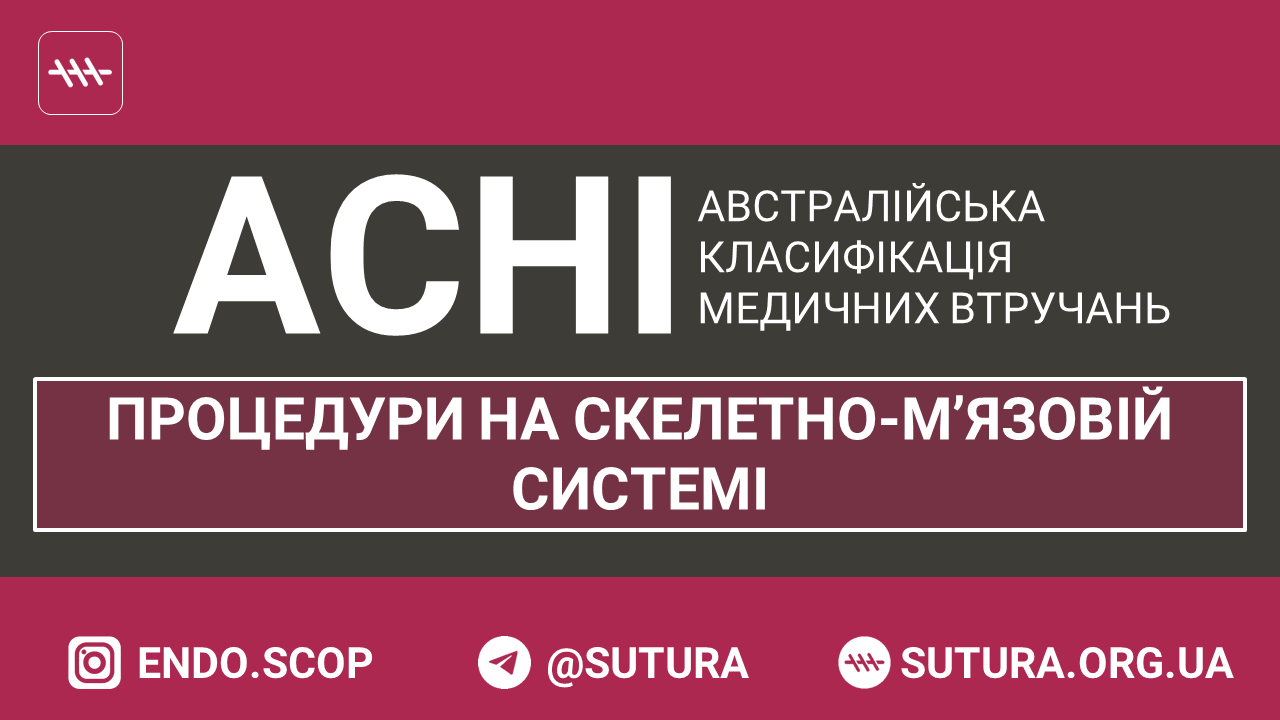 ACHI Процедури на скелетно-м’язовій системі