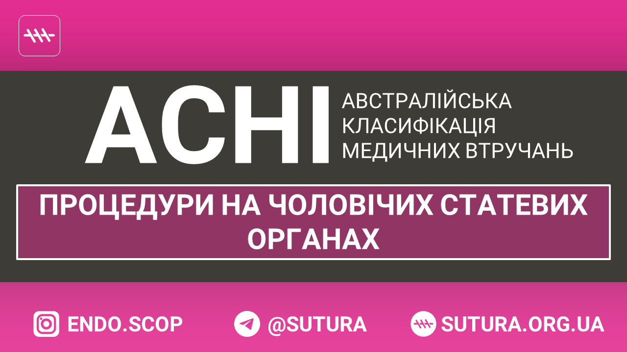 ACHI Процедури на чоловічих статевих органах