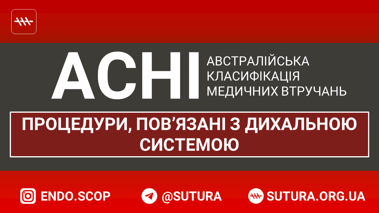 ACHI Процедури, пов’язані з дихальною системою