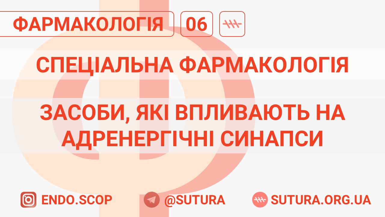 засоби, які впливають на адренергічні синапси