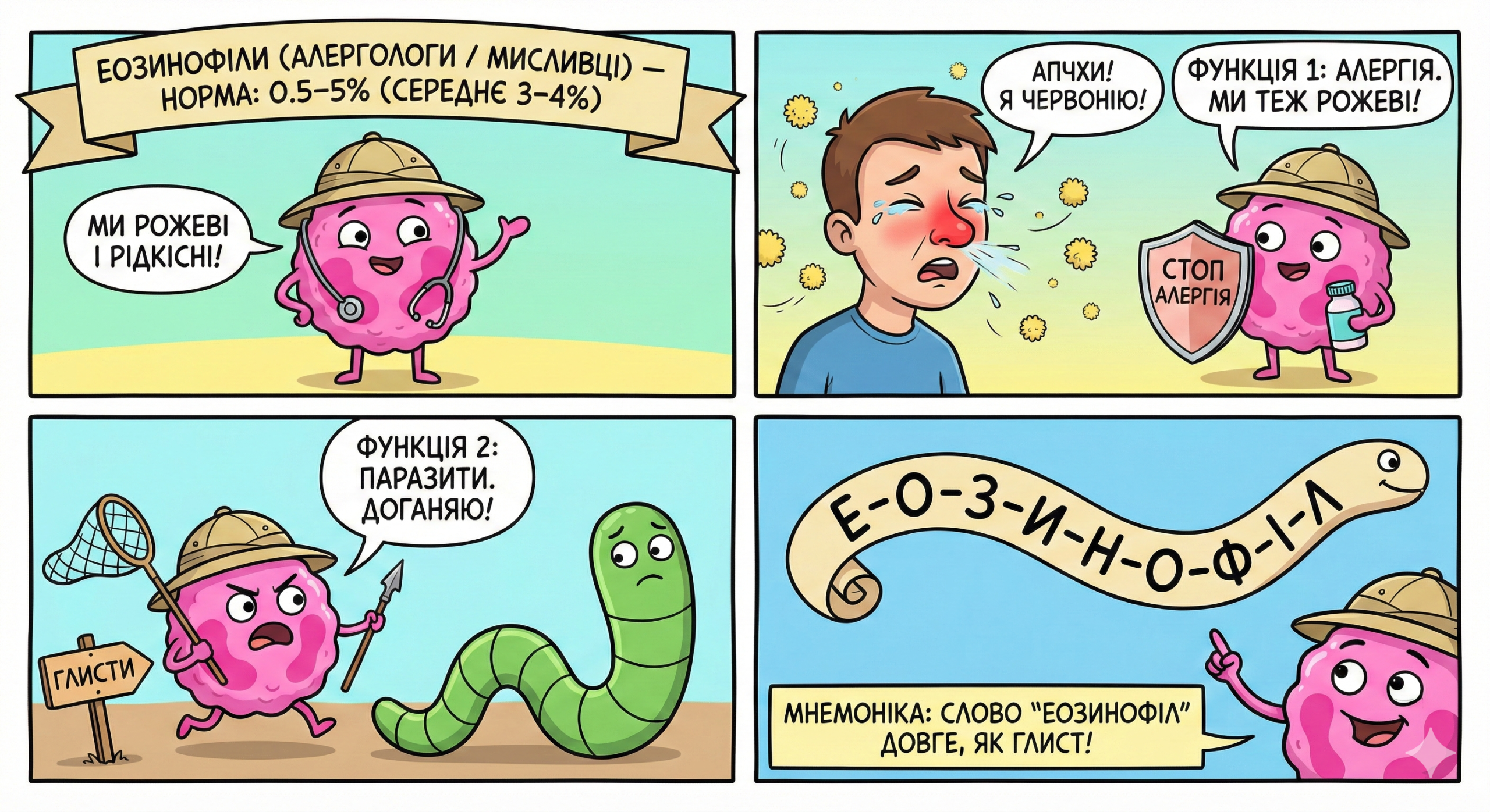 Функція: Алергія та Паразити (глисти).